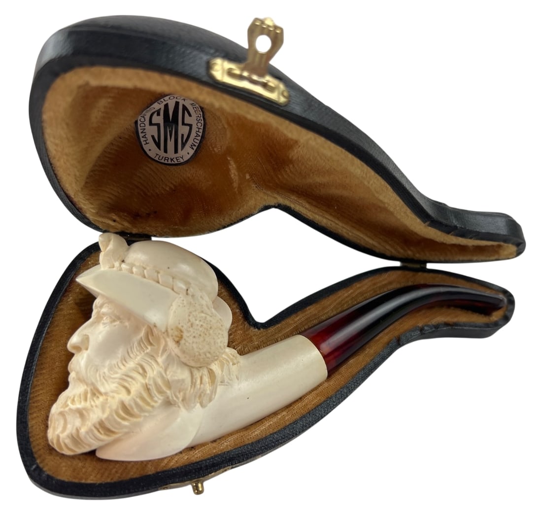 SMS Handcarved Block Meerschaum Pipe (1 of 7)
