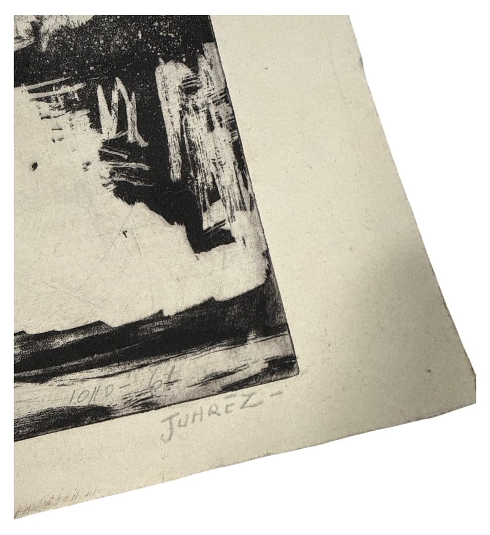 Juarez "Mujer Orando" Abstract Etching - 3