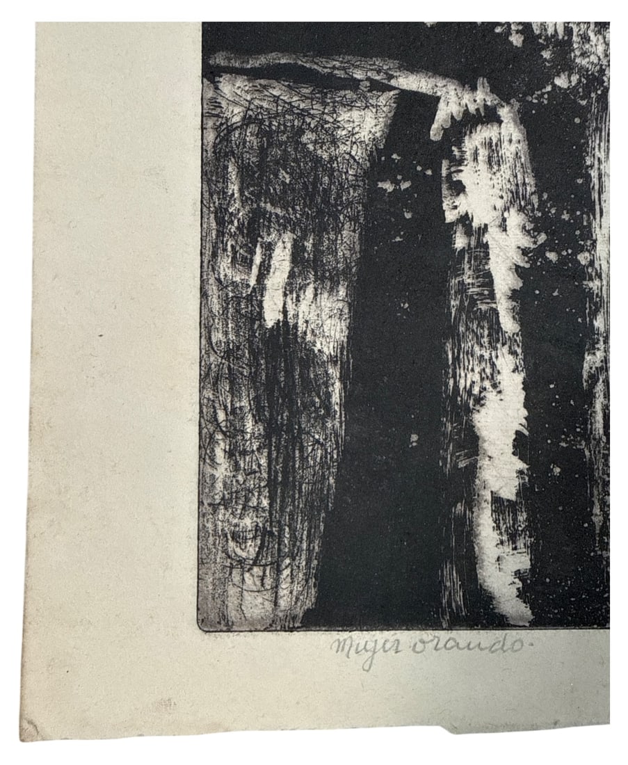 Juarez "Mujer Orando" Abstract Etching - 4