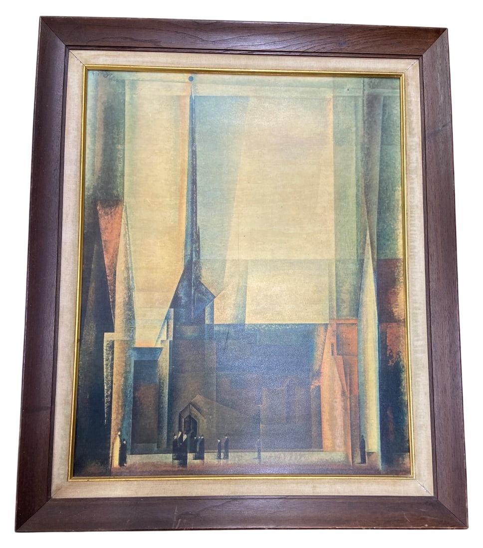 1950s Lyonel Feininger Gelmeroda IX Fine Art Print (1 of 7)