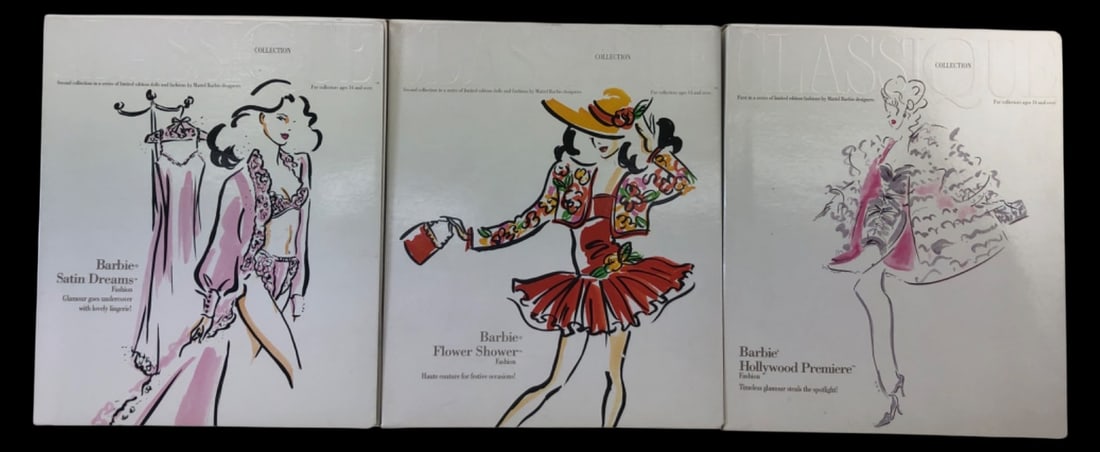 VTG Lot of 3 Mattel Barbie Classique Fashions (1 of 9)