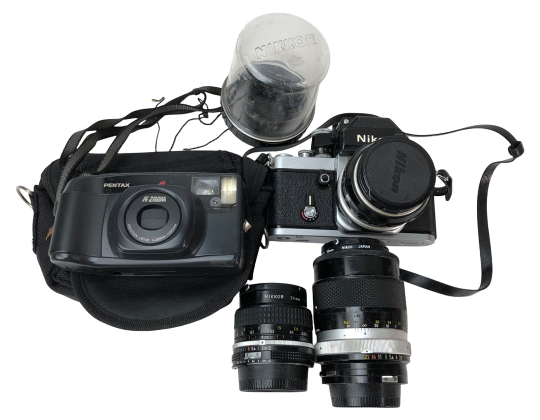 Nikon F2 Photomic 35mm Camera & Lenses Lot (1 of 12)