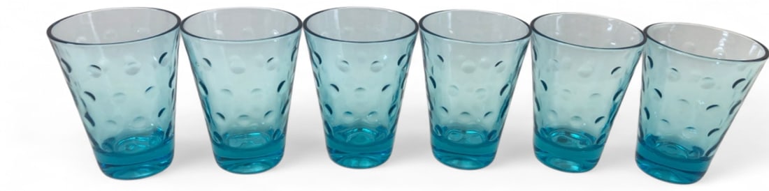 VTG Hazel Atlas Capri Dot Juice Glasses (1 of 6)