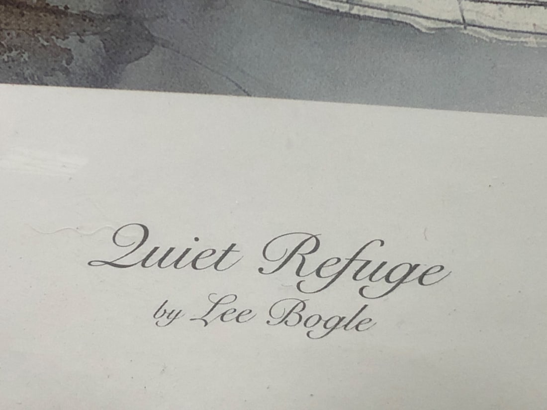 Lee Bogle "Quiet Refuge" Signed Print - 2