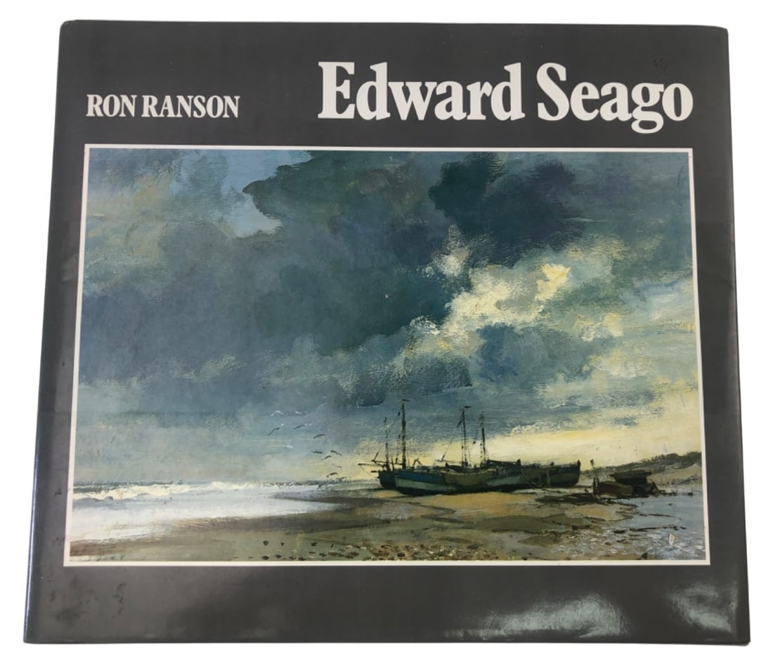 Ron Ranson Edward Seago Art Book: "Edward Seago" by Ron Ranson, published by David & Charles, 1989 (fourth impression). Hardcover with dust jacket featuring Seago's landscape and seascape paintings. Includes 90 color illustrations and
