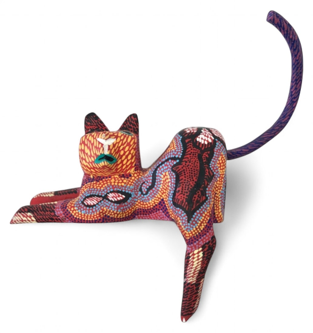 Pepe Santiago Oaxacan Alebrije Wooden Cat (1 of 5)
