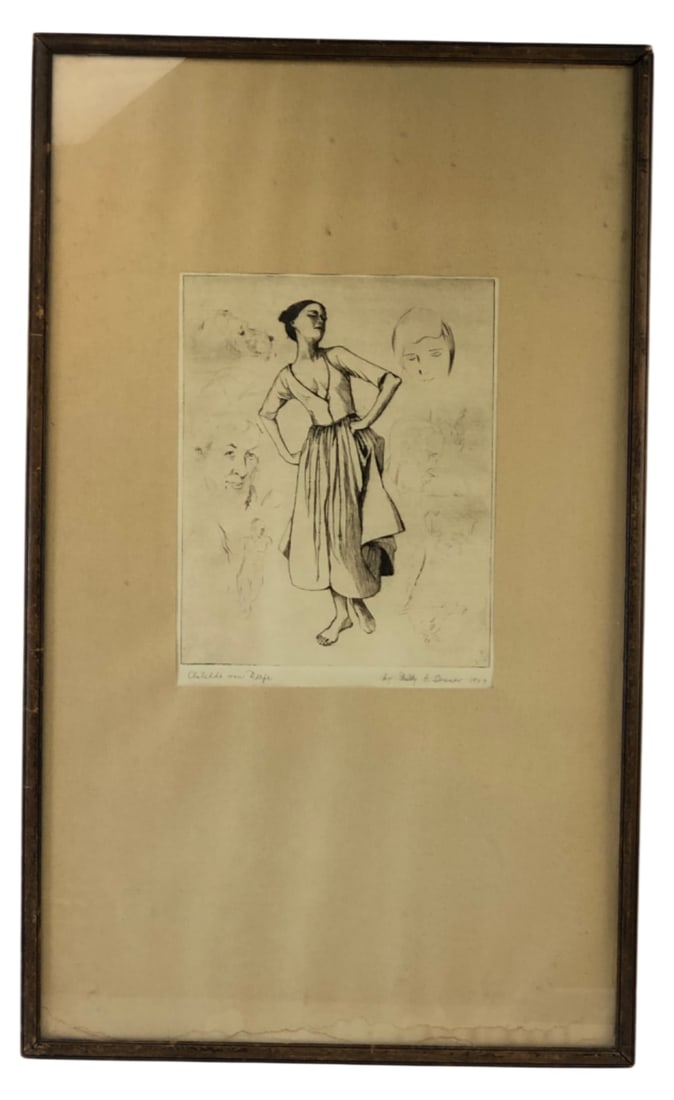 Willy G. Sesser Signed Etching 1927 - 2