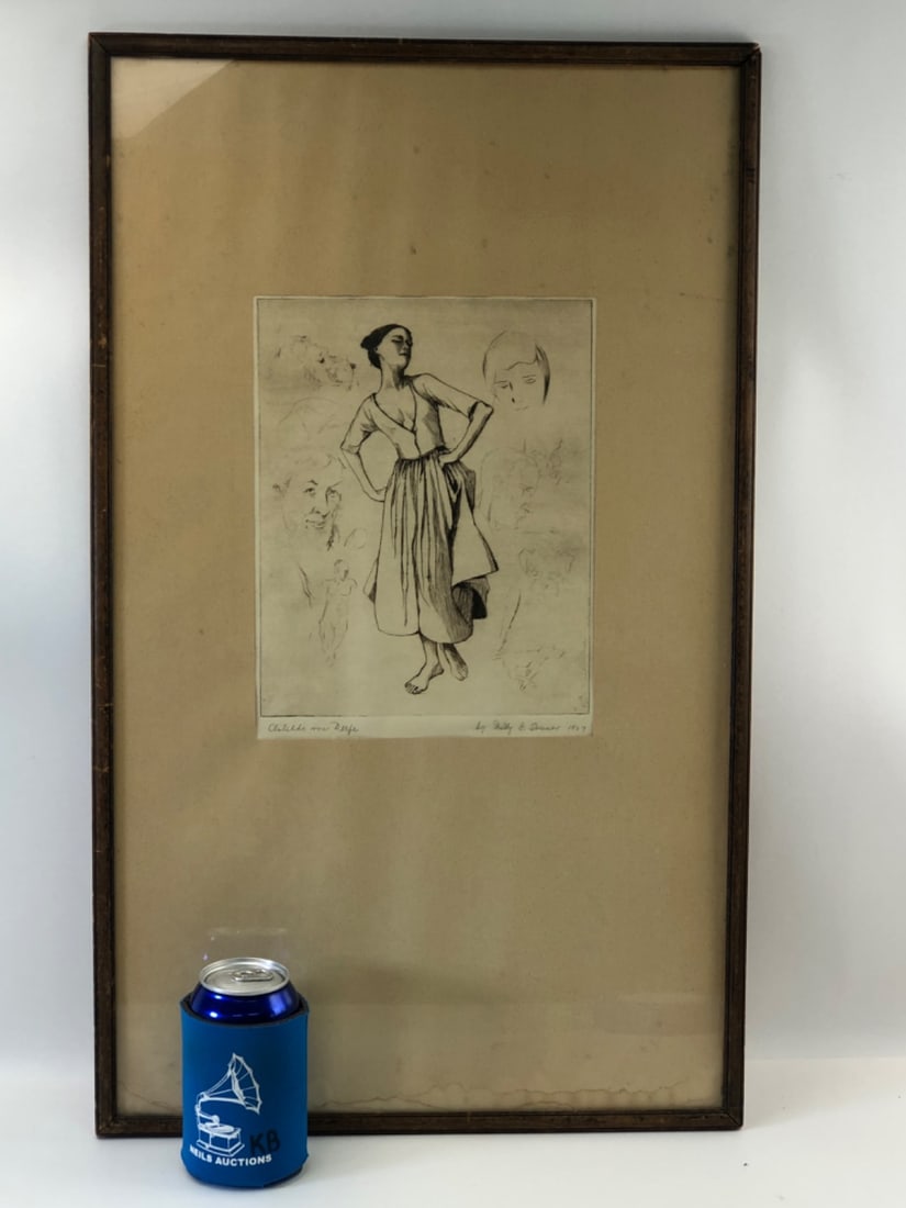 Willy G. Sesser Signed Etching 1927 - 5