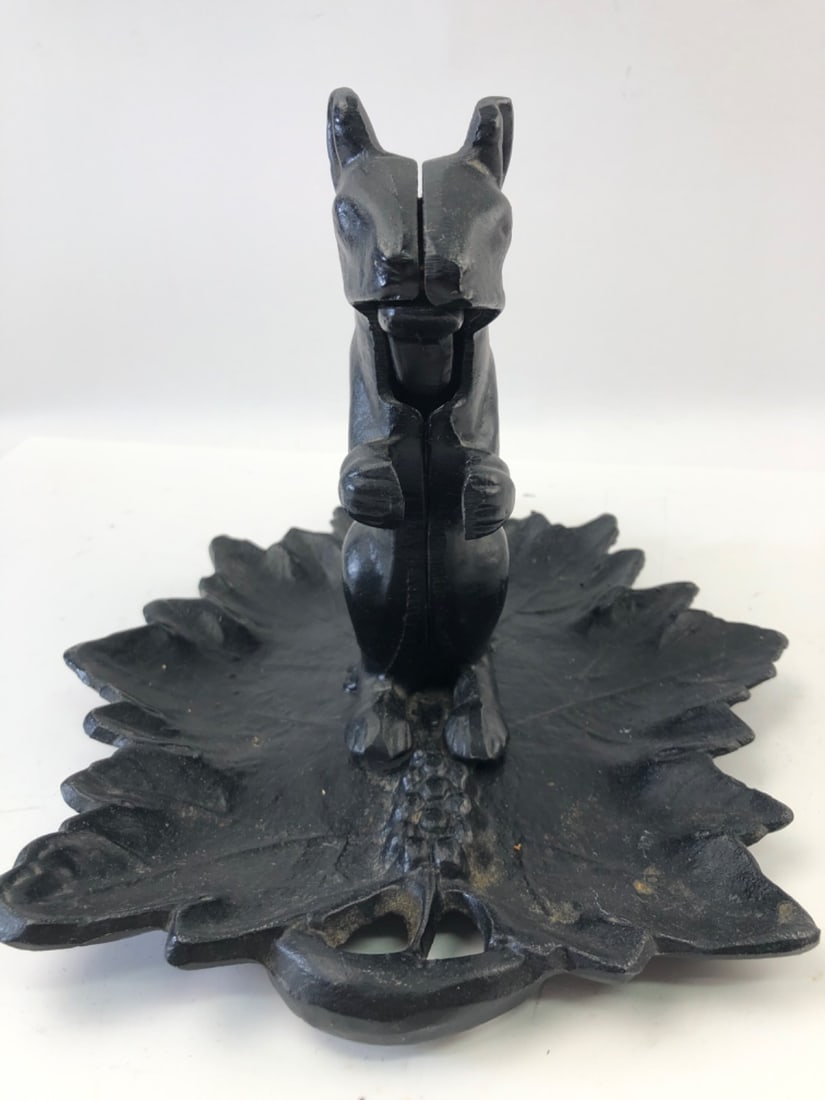 VTG Cast Iron Squirrel Nutcracker Set - 4