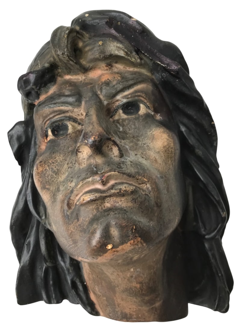 Vintage Hiawatha Chalkware Native American Bust (1 of 10)