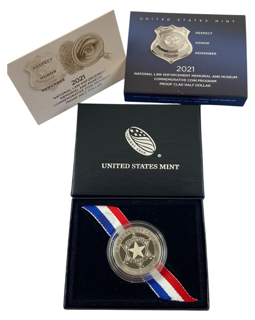 US Mint 2021 Law Enforcement Proof Half Dollar (1 of 4)