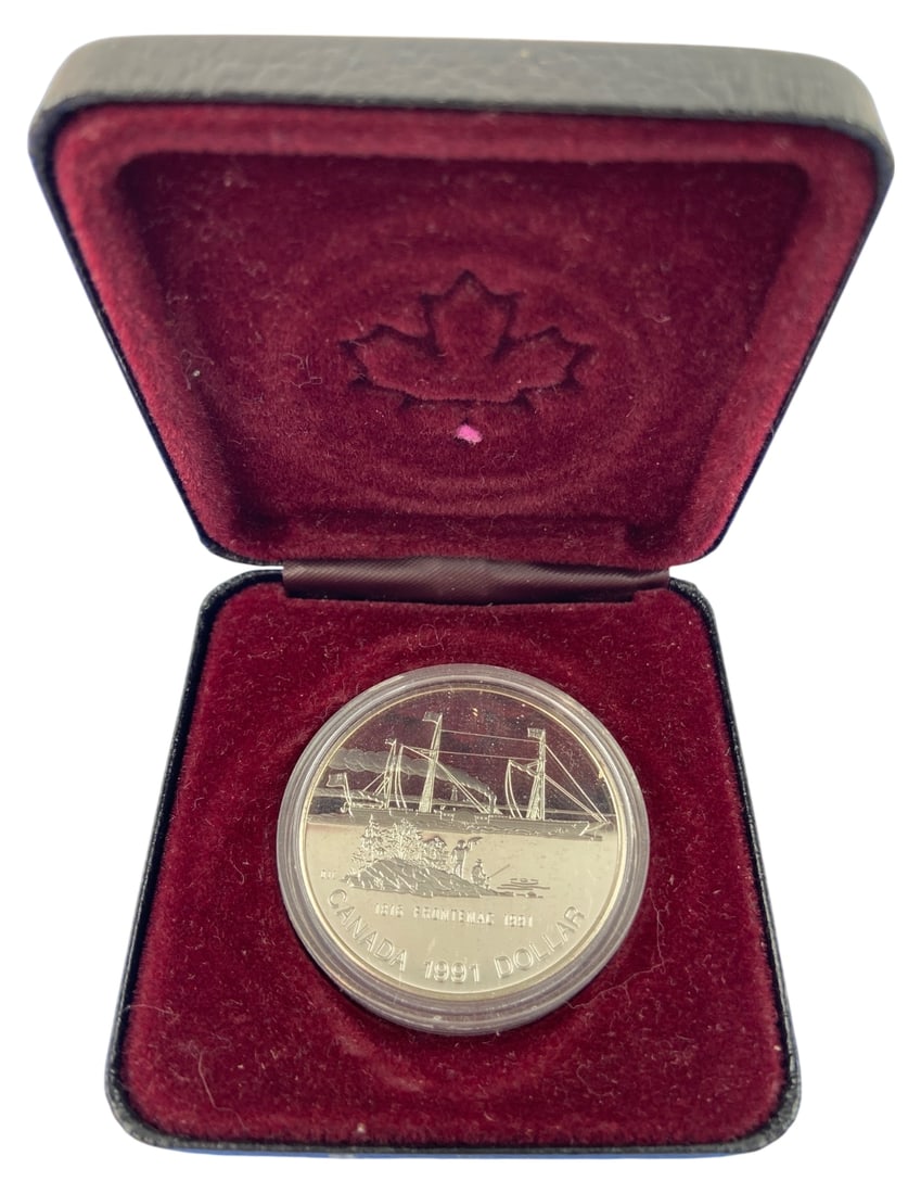 Royal Canadian Mint 1991 Frontenac Silver Dollar (1 of 4)