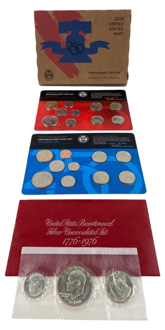 US Mint 2026 Uncirculated & 1976 Silver Coin Sets (1 of 7)