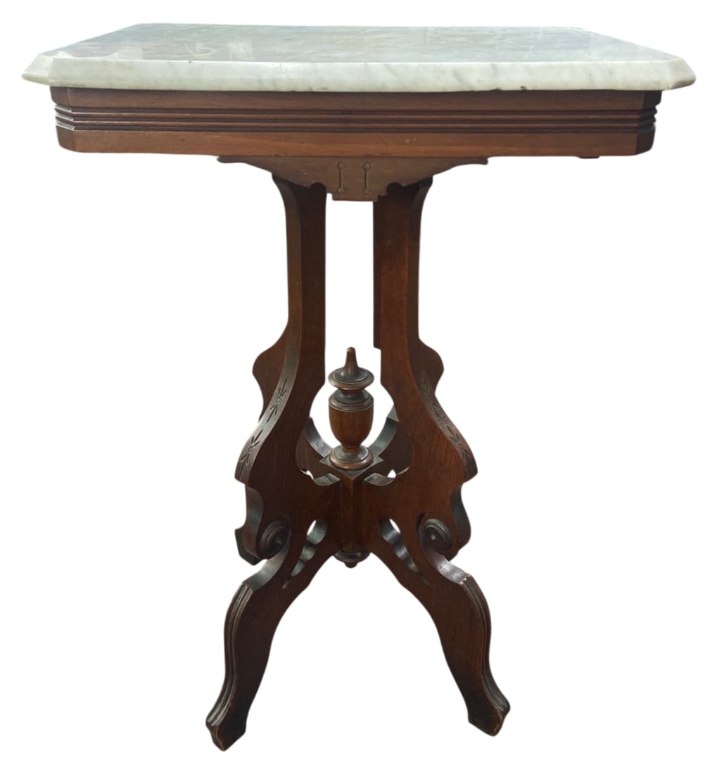 Victorian Marble Top Parlor Table (1 of 6)