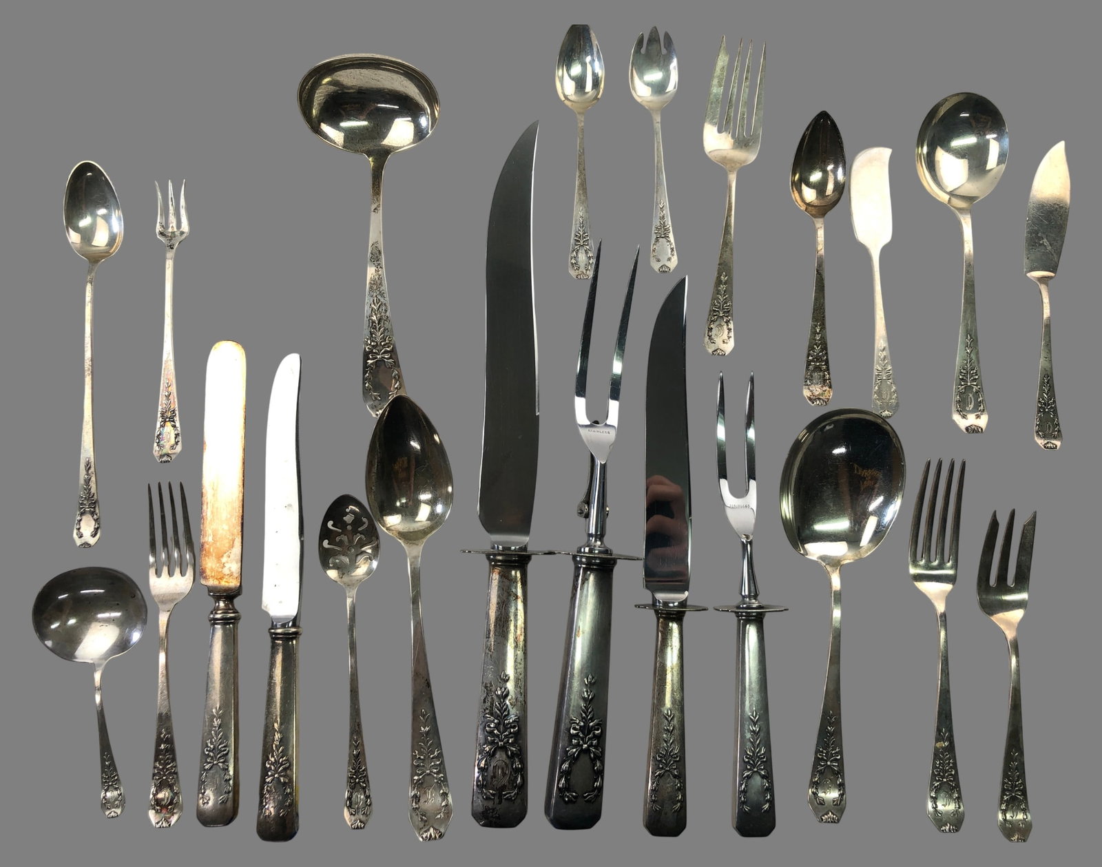 Gorham Sterling Silver Flatware Set 100+ Pcs - 12