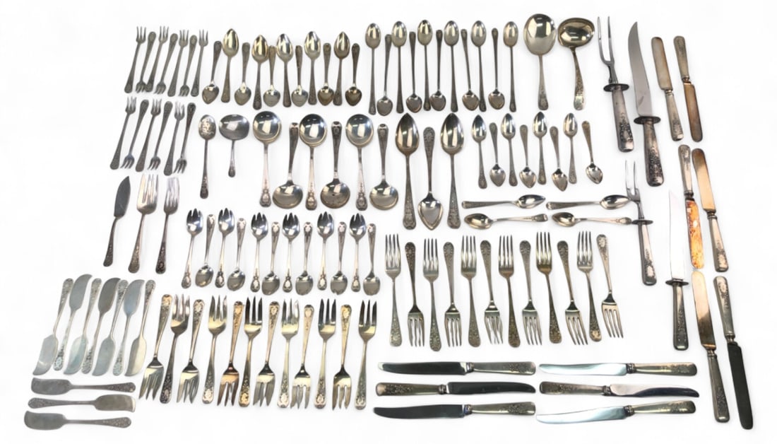 Gorham Sterling Silver Flatware Set 100+ Pcs (1 of 12)