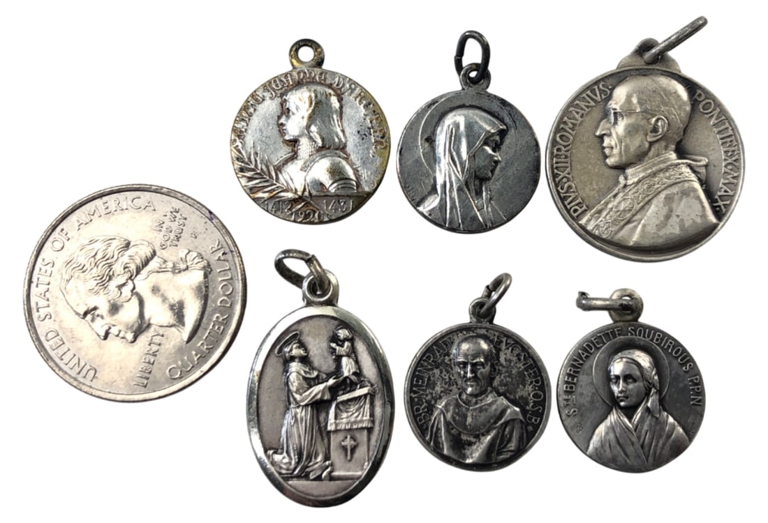 6 Assorted Catholic Religious Medals - 2