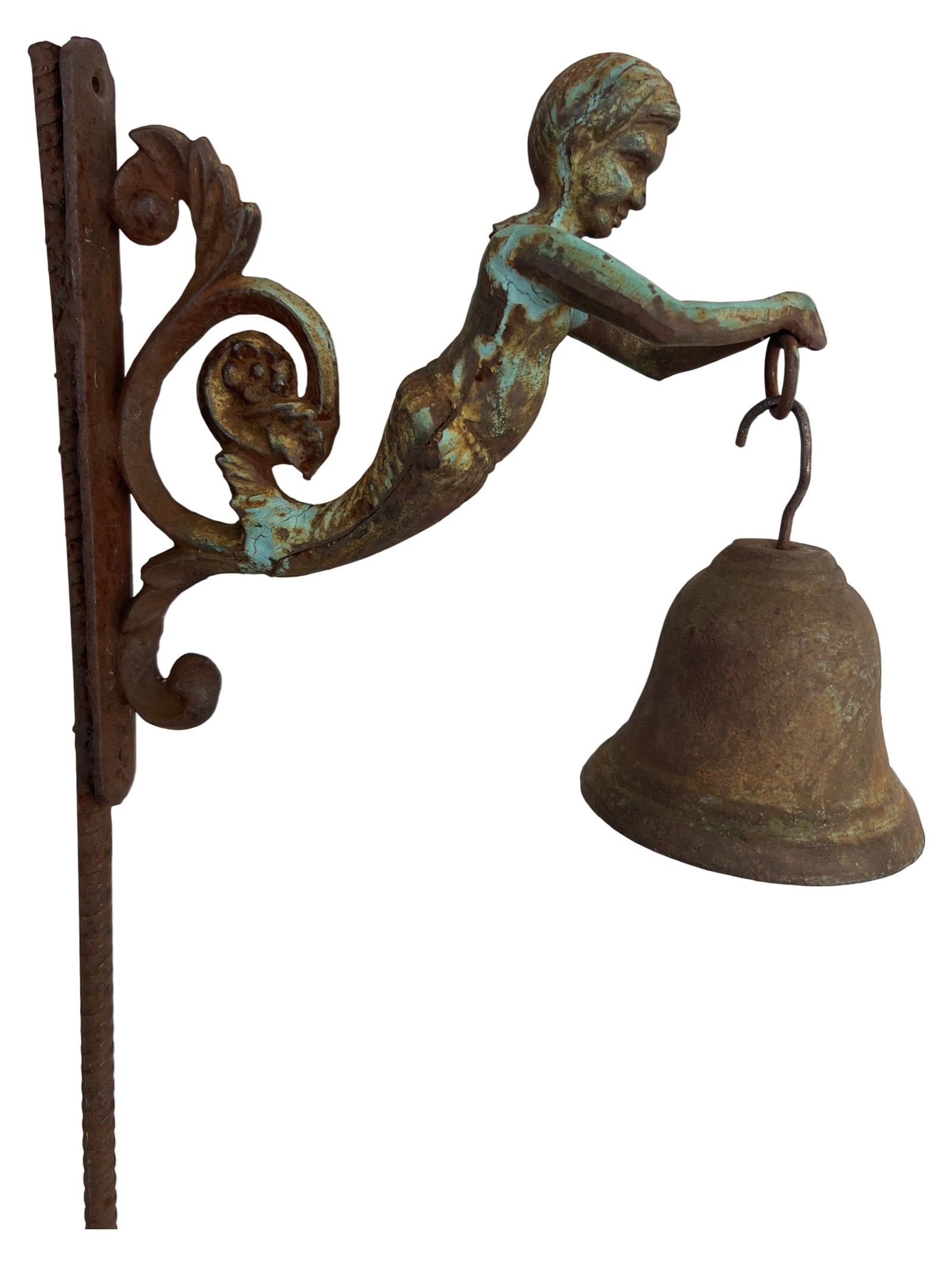 Cast Iron Mermaid Garden Stake 58" (1 of 5)