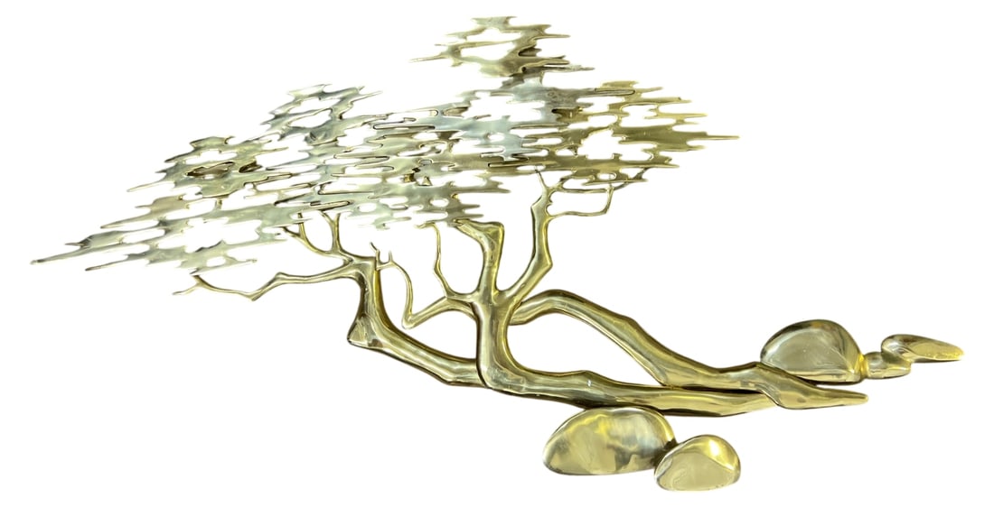 VTG Bijan Brass Bonsai Tree Wall Sculpture (1 of 5)