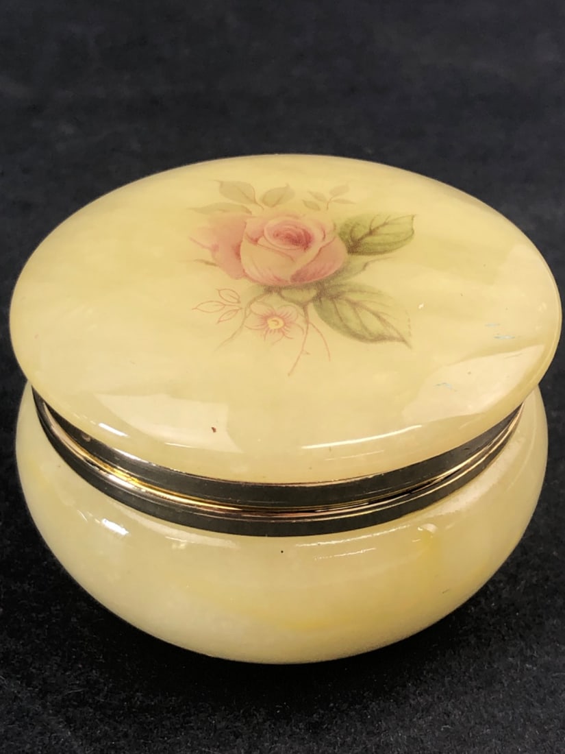 Alabaster & Shell Trinket Boxes - 2
