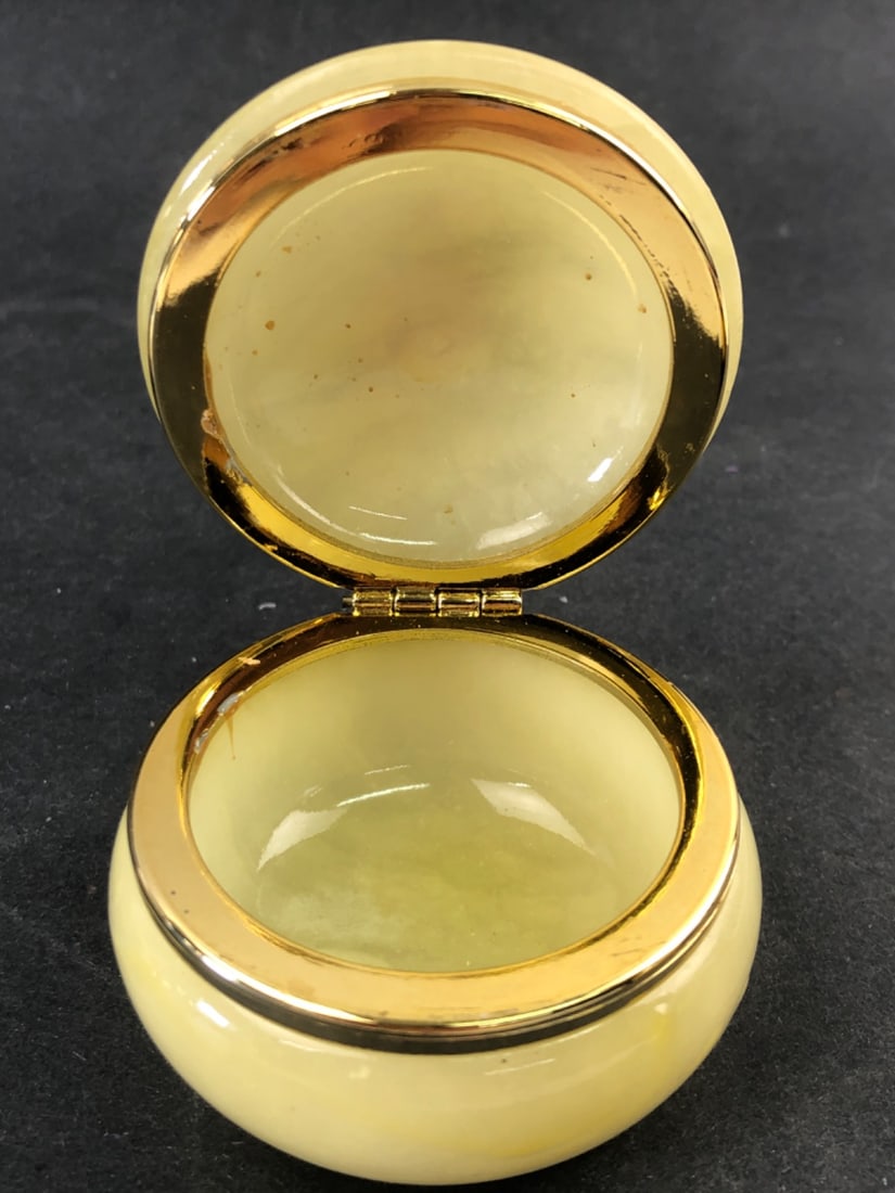 Alabaster & Shell Trinket Boxes - 3