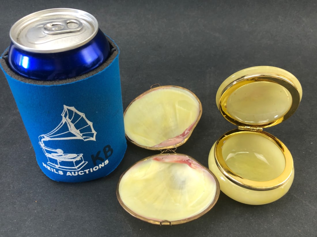 Alabaster & Shell Trinket Boxes - 8