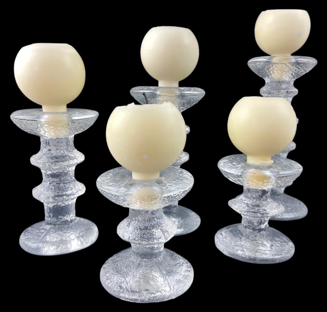 Iittala Ultima Thule Glass Candle Holders (1 of 6)