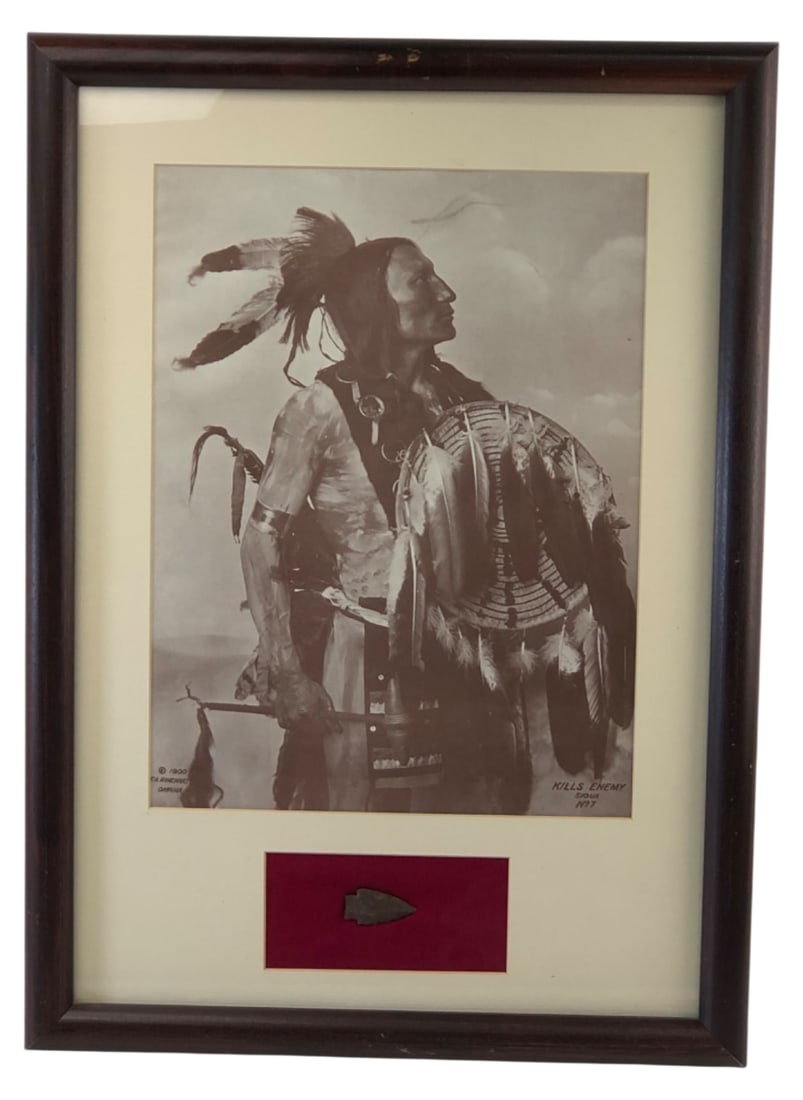 F.A. Rinehart 1900 Kills Enemy Print & Arrowhead (1 of 6)