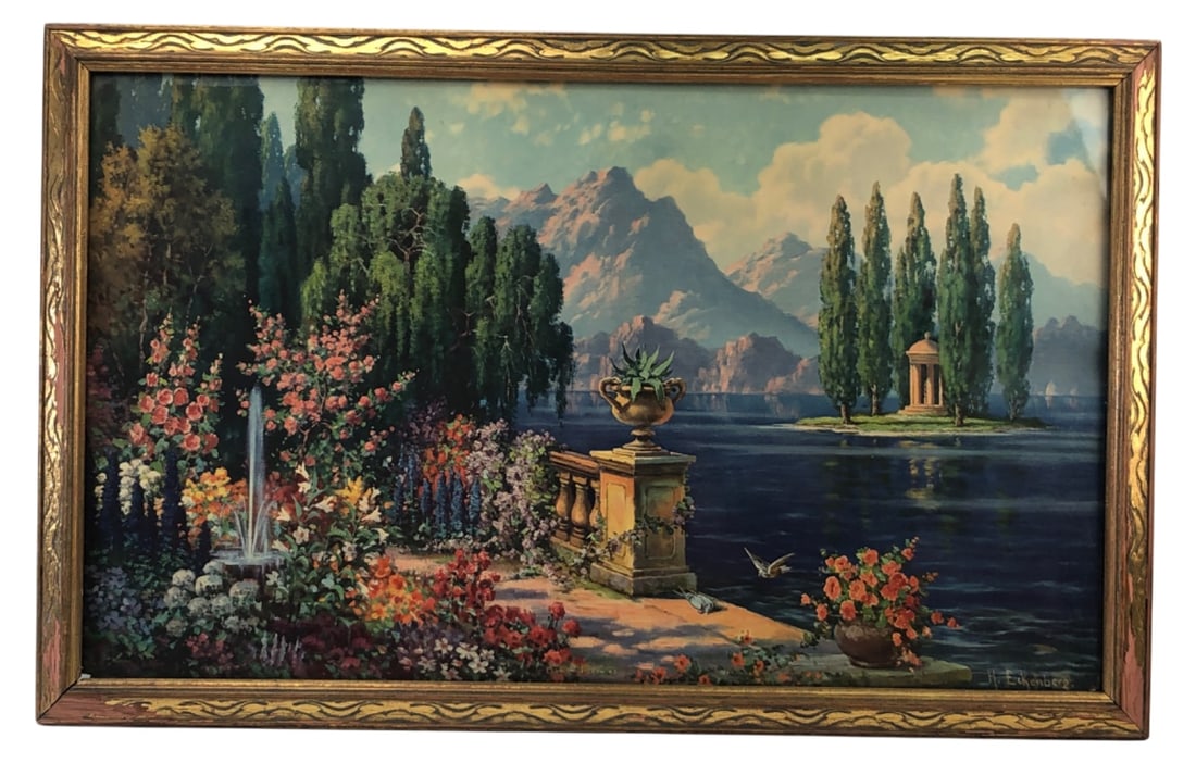 H. Eckenberg Landscape Print in Frame (1 of 6)