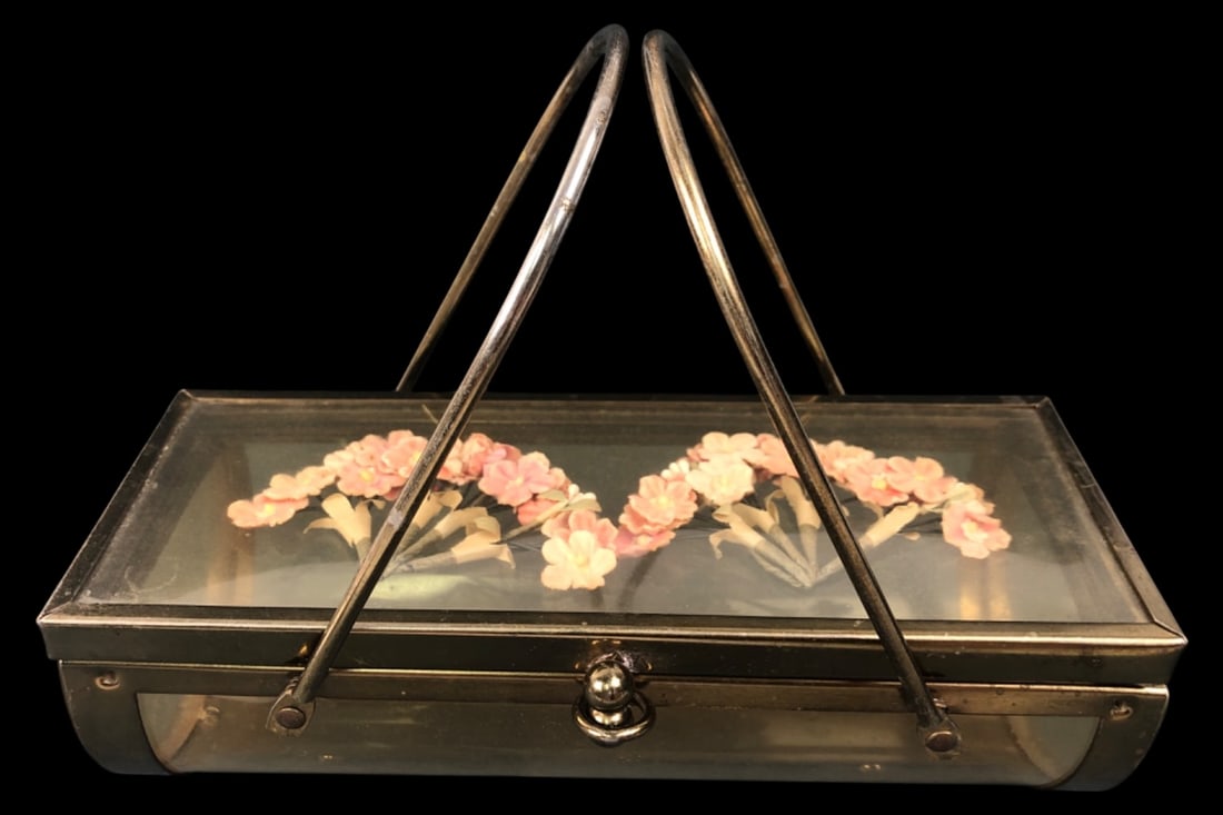 Vintage Brass & Clear Panel Terrarium Purse (1 of 4)