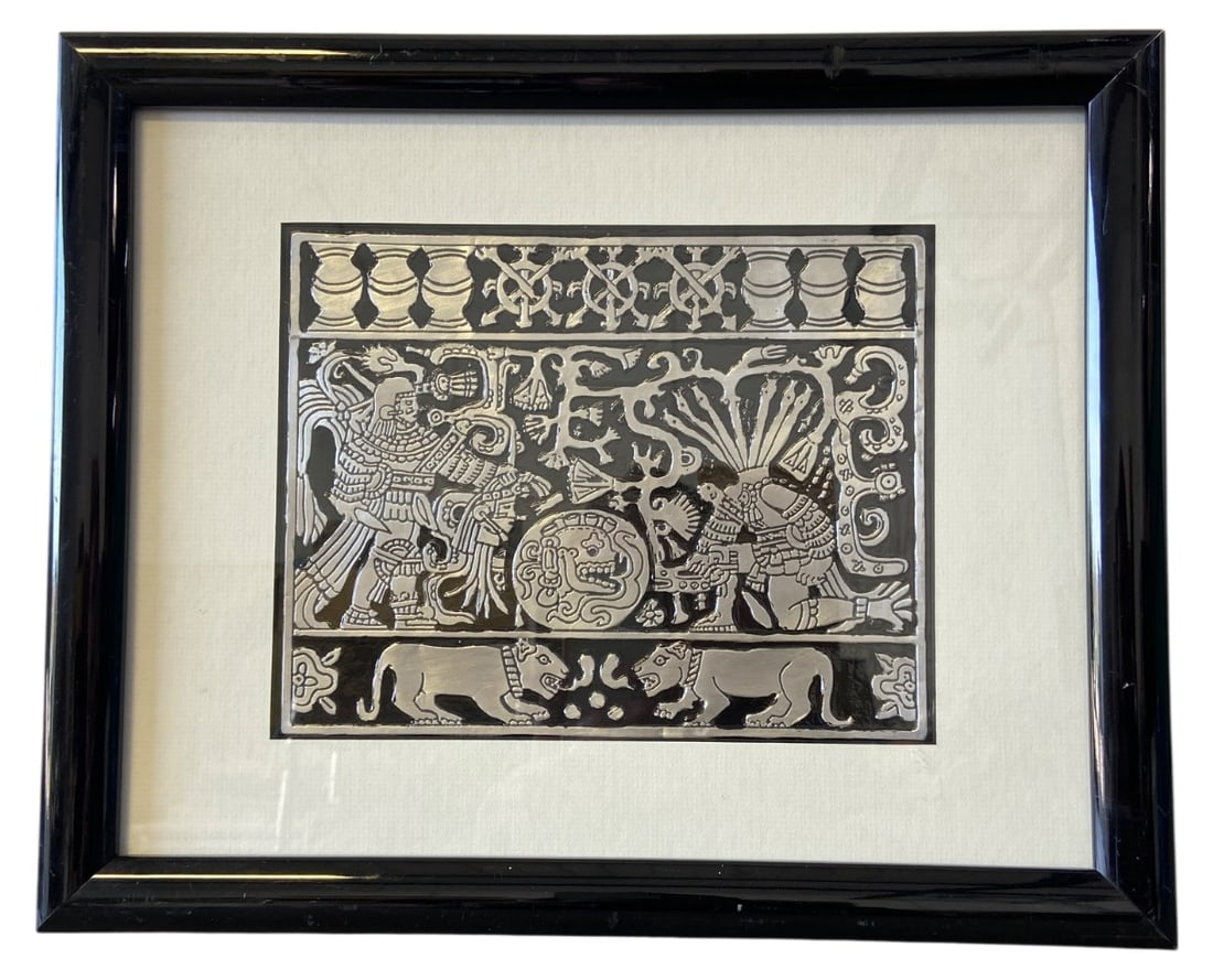 Eliezer Canul Embossed Metal Mesoamerican Art (1 of 4)