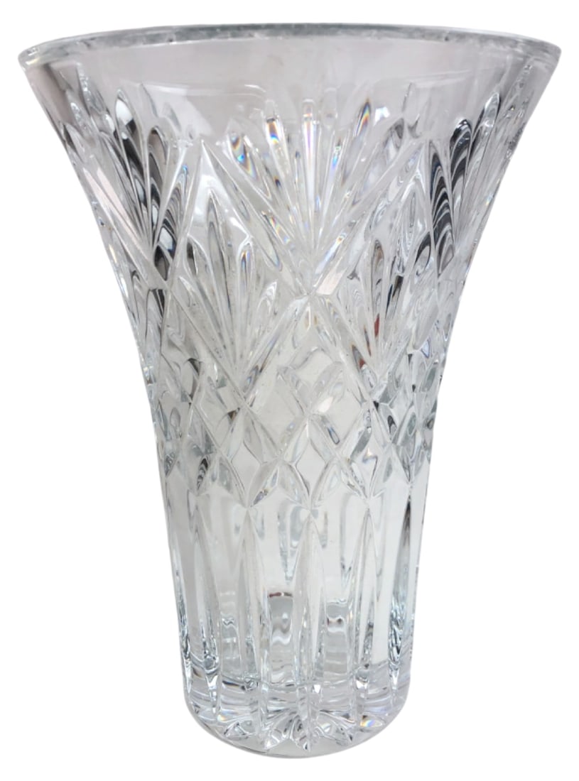 Waterford Crystal Cut Glass Vase 10"H (1 of 5)