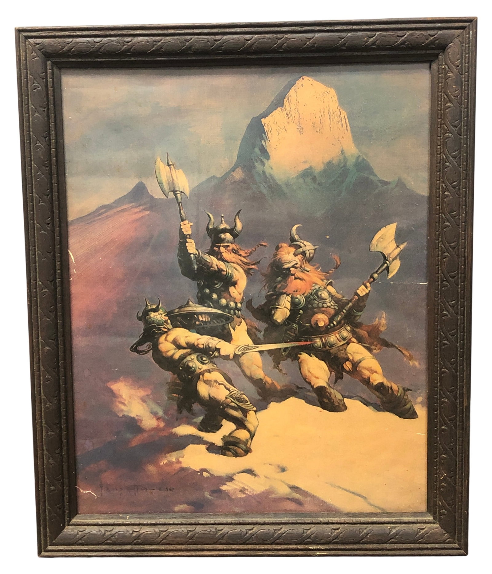Frank Frazetta Snow Giants Art Print 1967 (1 of 4)