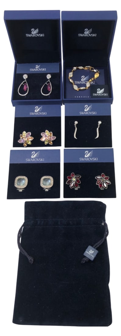 Swarovski Crystal Earrings & Bracelet Lot (1 of 14)