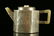 An Unusual Jade-inlaying Silver and Tin Tea Pot