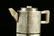 An Unusual Jade-inlaying Silver and Tin Tea Pot - 2
