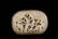 A Delicate White Jade Silver-inlaid Belt Hook