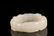 A Top and Fine White Jade 'Bamboo' Ring - 2