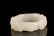 A Top and Fine White Jade 'Bamboo' Ring - 3