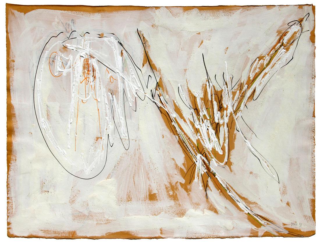 PERILLI Achille, Senza titolo: Senza titolo 1958 tempera and pastel on paper cm. 52 x 72 Certificate issued by the artist F. Di Castro "Achille Perilli. Die arbeiten auf papier und die Bucher", Edizione Carte Segrete, Roma, 1993, p