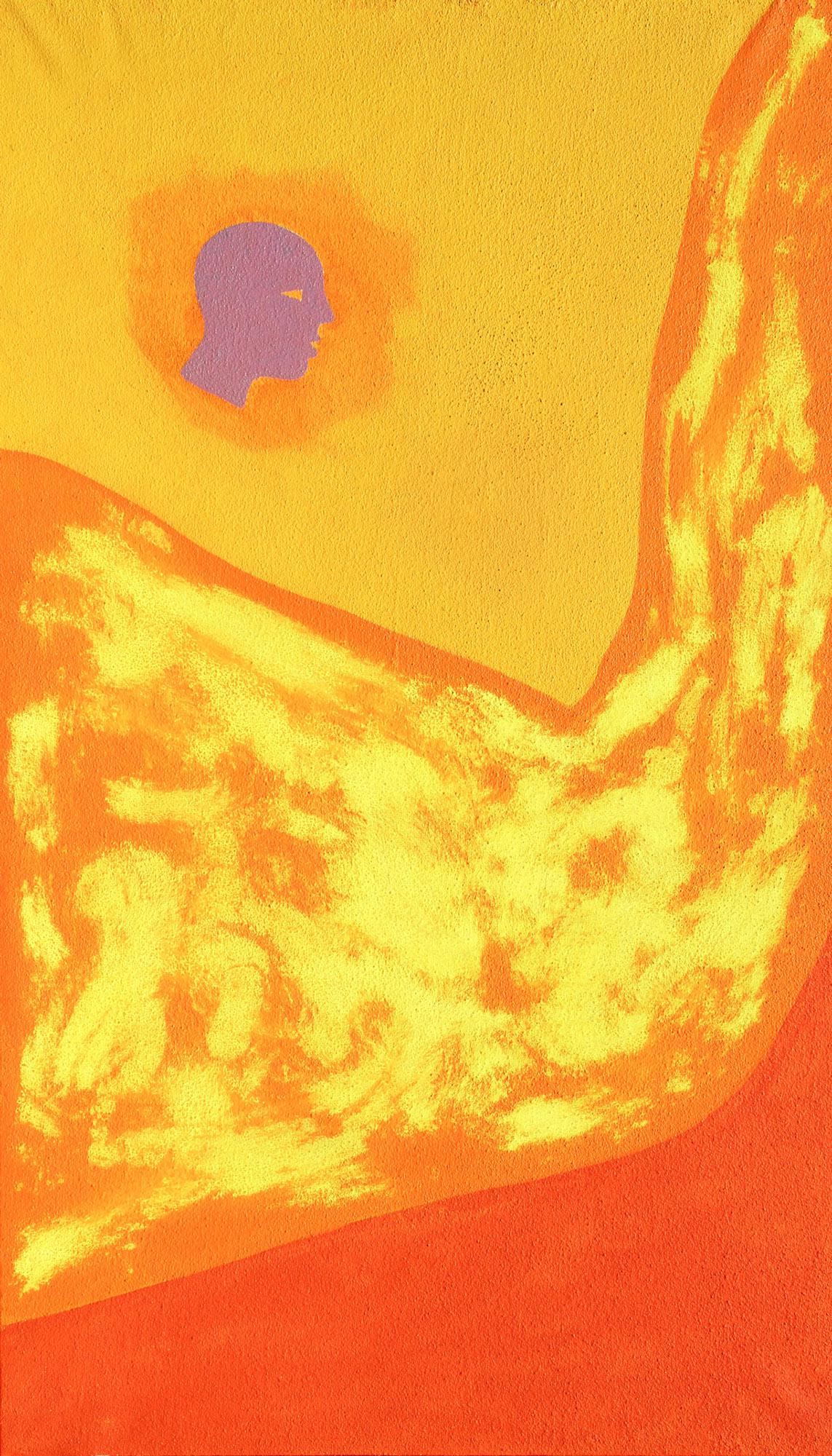 TURCATO Giulio, Testa di moro: Testa di moro, , oil and mixed media on canvas, cm. 230 x 130, Certificate of the Archivio Giulio Turcato under no. D50162138220 Venere, G. Granzotto "Giulio Turcato", Giorgio Corbelli Editore, Bresci