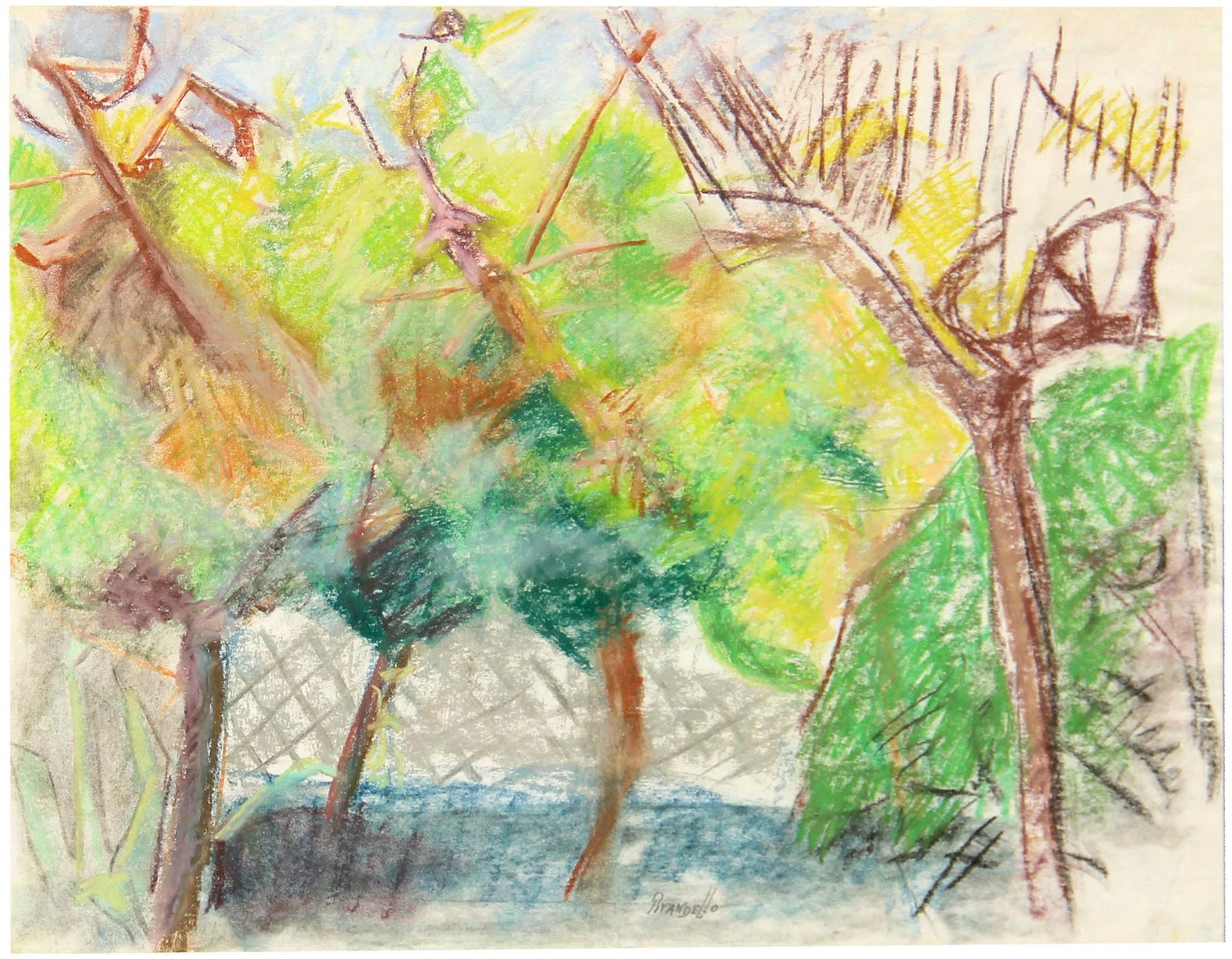 Fausto PIRANDELLO (Roma 1899, - Roma: pastel on papercm. 31x42Signed "Pirandello" (lower centre)Certificate by the son Pierluigi Pirandello, dated 12/21/1981Private collection, Rome