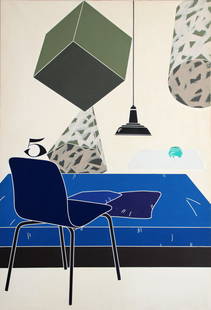 TADINI Emilio, Interno, 1970: acrylic on canvas, cm. 195x130Certificate issued by the artist Galleria Rosenberg, MilanStudio d'arte Mercurio, MilanStudio d'arte Condotti, Rome "Arte mercato. Rivista mensile internazionale