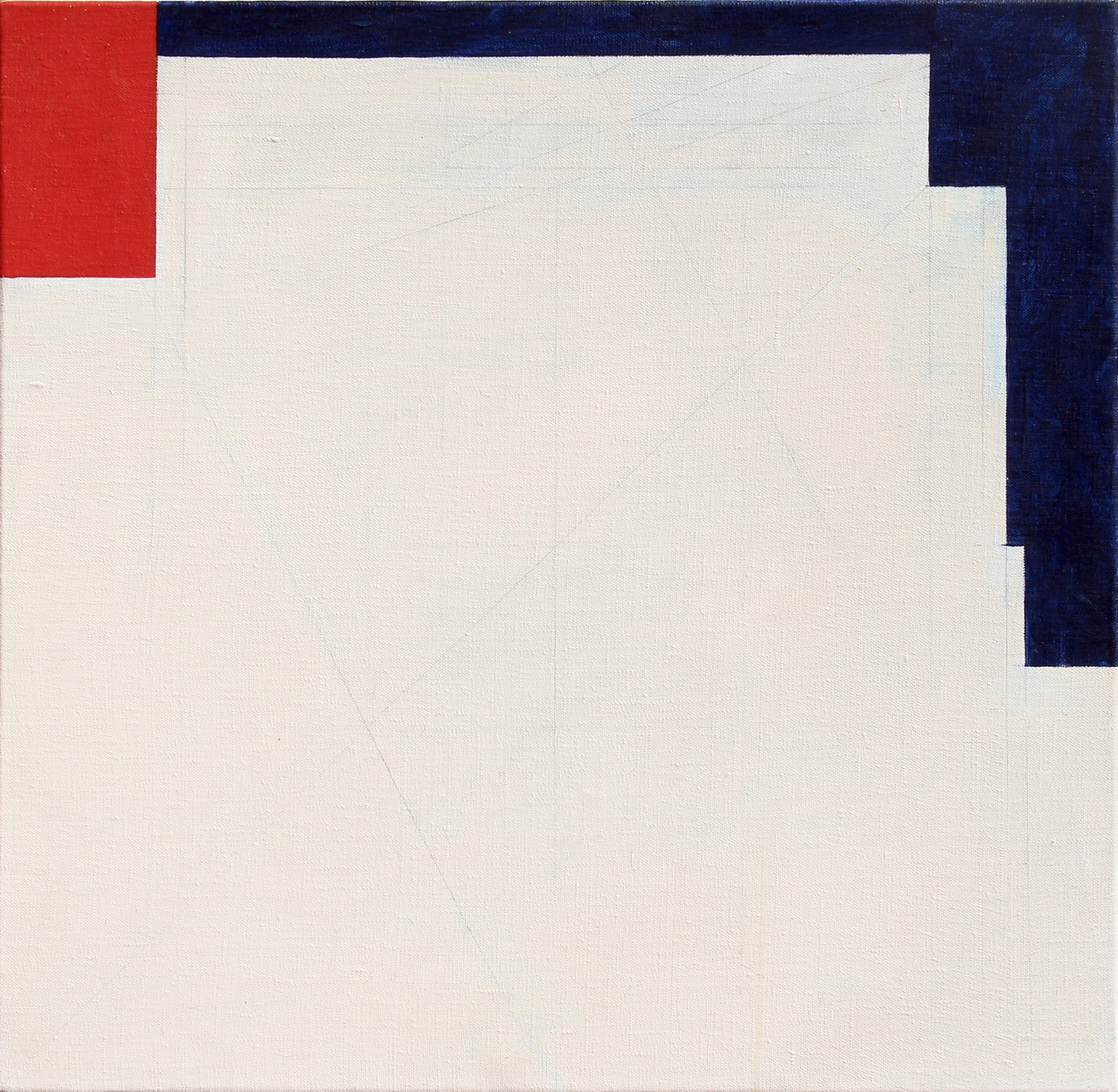 PARDI Gianfranco, Diagonale, 1980, acrylic on canvas, cm 50x50: Certificate issued by the artist, with label and stamp of Galleria Fumagalli G. M. Accame "Gianfranco Pardi 1960/70", Fabbri Editori, Milan 1991, p. 177, ill. Galleria Fumagalli, Bergamo Signed, dated