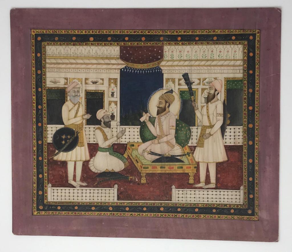 Sikh Indian Miniature Painting (1 of 3)