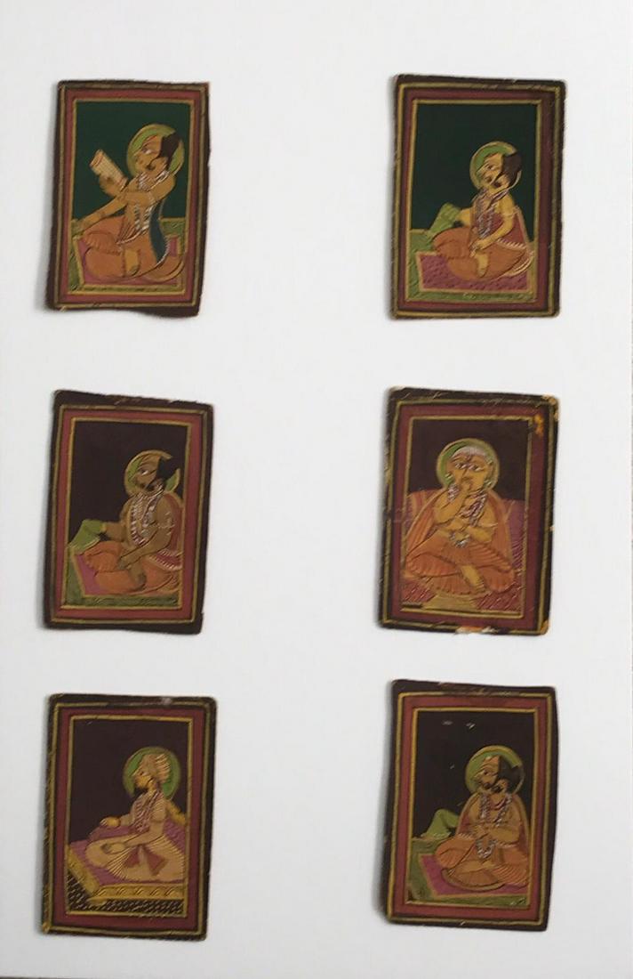 19th Century Indian Miniature Painting set (1 of 7)