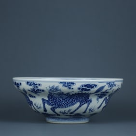 BLUE&WHITE GLAZE BOWL