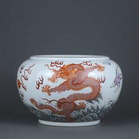 FAMILLE ROSE GLAZE BRUSH WASHER