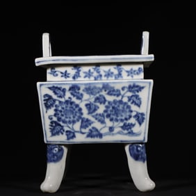 BLUE&WHITE GLAZE GLAZE CENSER