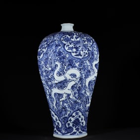 BLUE&WHITE GLAZE VASE
